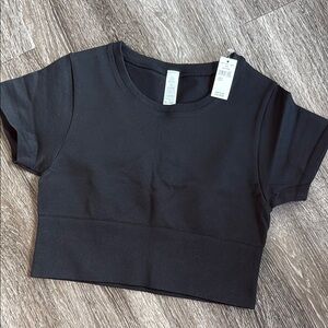 Aerie Black Crop Top
